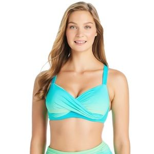Bleu Rod Bettie- Cool Breeze Underwire Over the Shoulder Bikini Top
